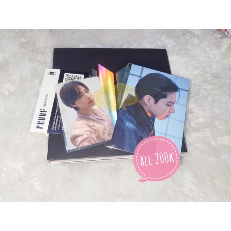 album proof compact fullset pc jimin postcard jungkook