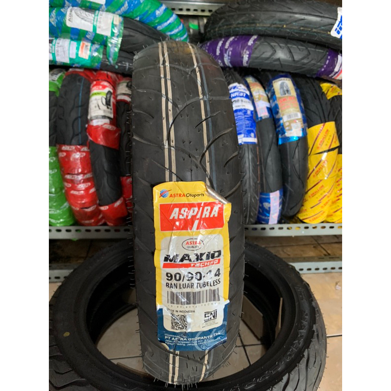 ban aspira maxio techno tubeless 80/90-14 90/90-14 1ban