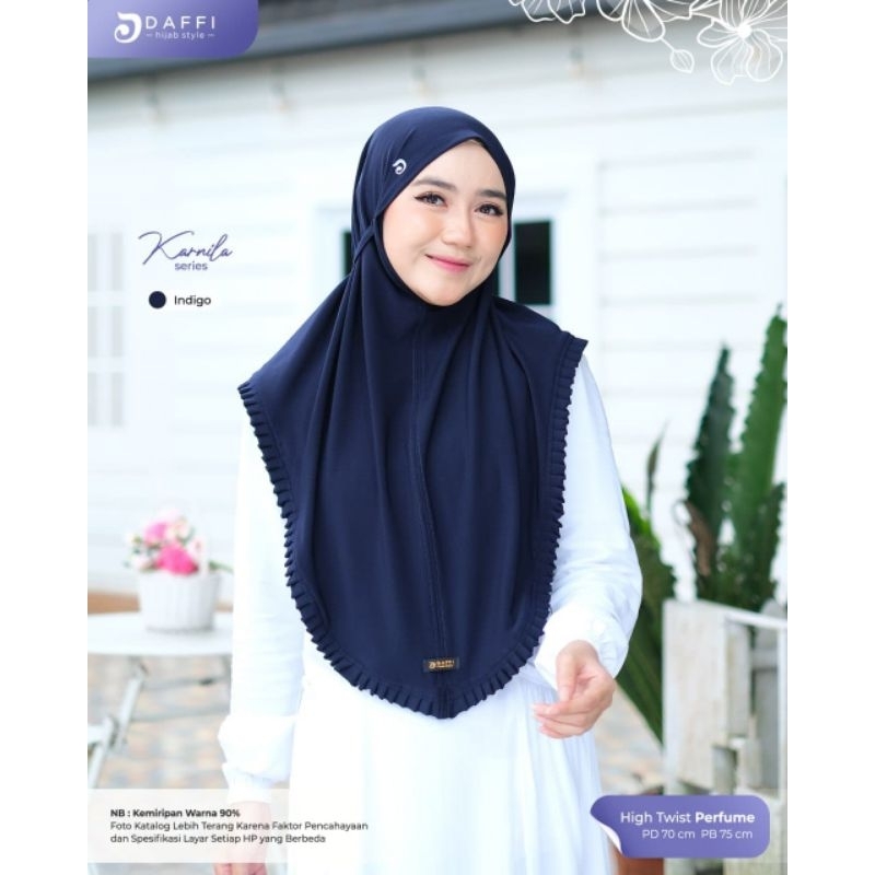 Bergo KARNILA by Daffi hijab / hijab nonpad tali