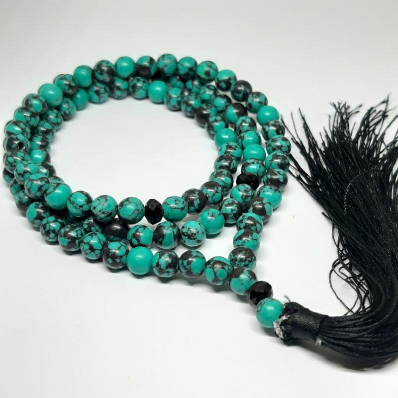 Tasbih Batu Pirus Turquoise 6mm 99butir Original