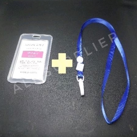 SET TEMPAT KARTU ID CARD HOLDER + TALI / NAME TAG / LANYARD / CASE HOLDER / TEMPAT ID / TEMPAT TANDA PENGENAL MURAH