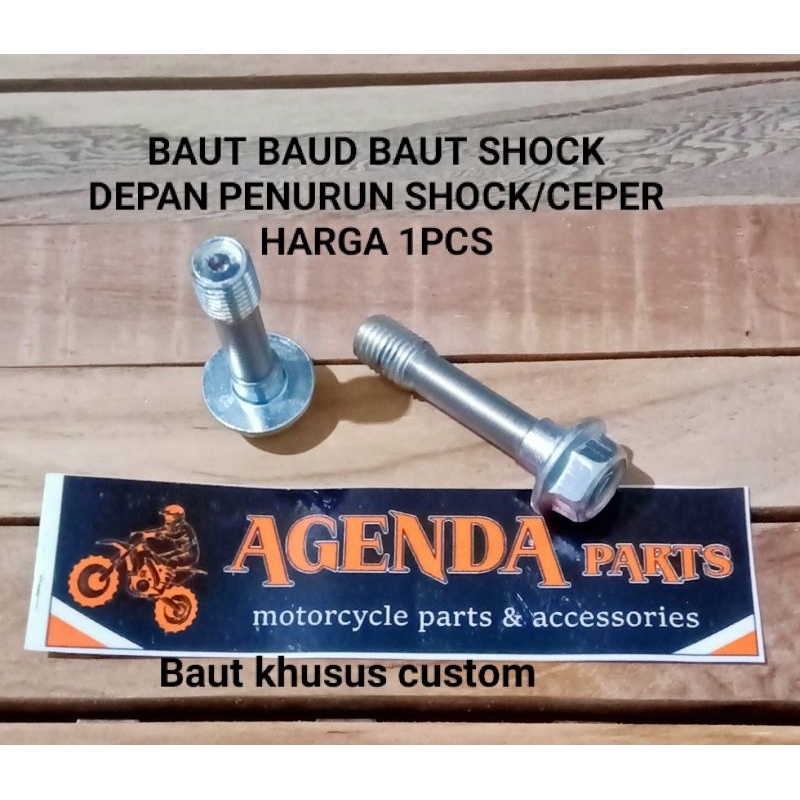 baut baud stang segitiga untuk ceper jadi turun shock depan Baut downsize pnp tinggal pasang