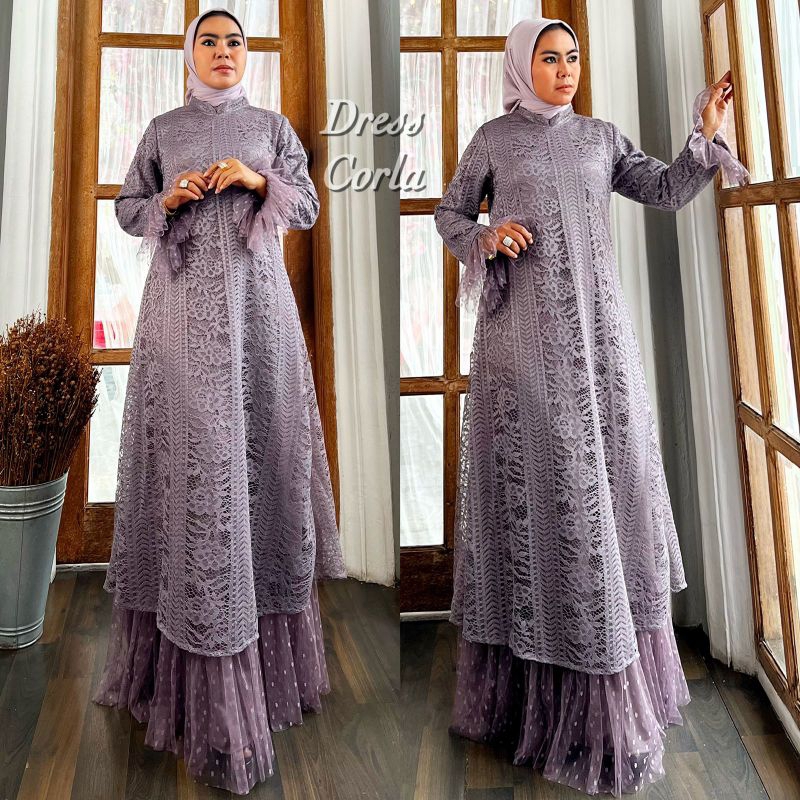 JUMBO LD 130CM//KEBAYA ORIGINAL//KEBAYA MODERN//GAMIS CORLA//BAJU PESTA BRUKAT//SERAGAMAN KELUARGA//BAJU WISUDA//BAJU LEBARAN//By MiraJaya//MDHBROTHER