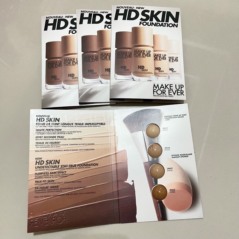 MAKE UP FOR EVER Ultra HD Foundation Sachet Sample Card Original -  Makeup Forever