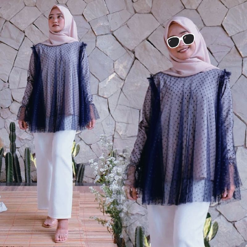 Marisha Inner Atasan Blouse Wanita Baju Kondangan Tille dotTerbaru