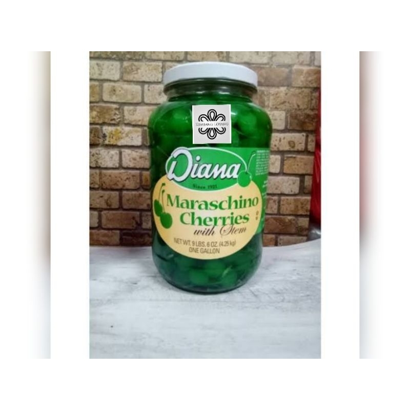 

Diana Maraschino Cerry Hijau Tangkai repack 100gr