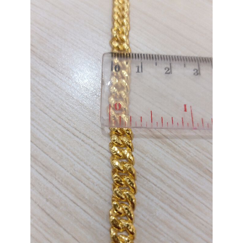 GELANG RANTAI ANAK PERAK GOLD