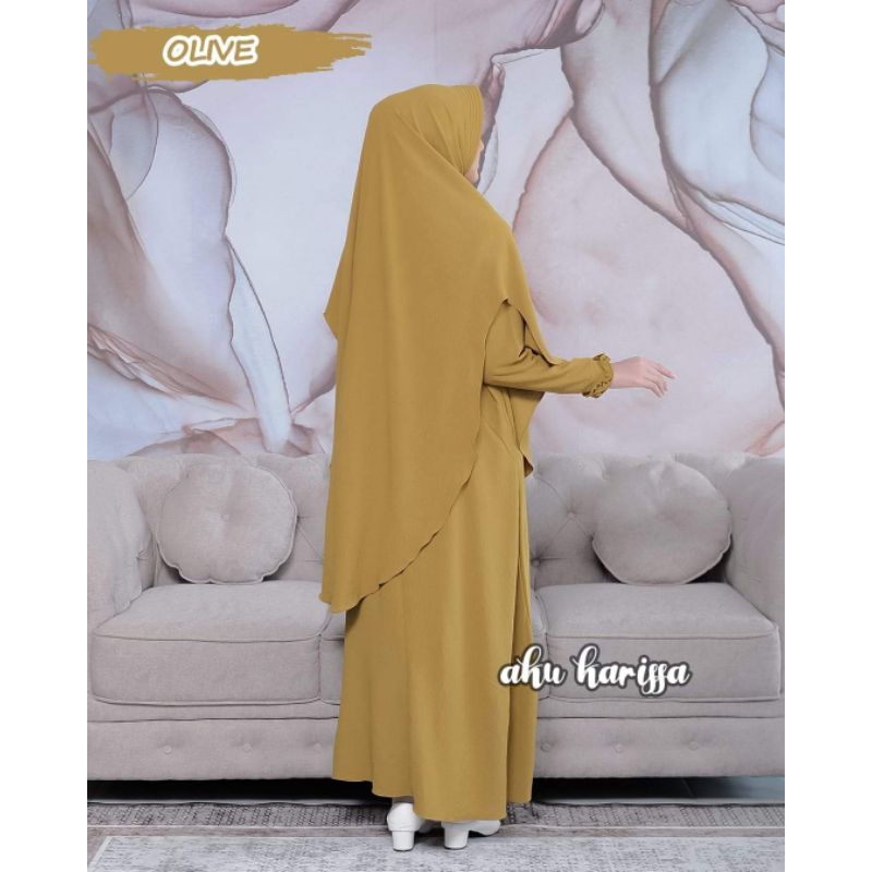 SET GAMIS NURLIANI ORI AKU KARISSA DRESS MUSLIMAH KEKINIAN GAMIS SYARI LEBARAN TERBARU