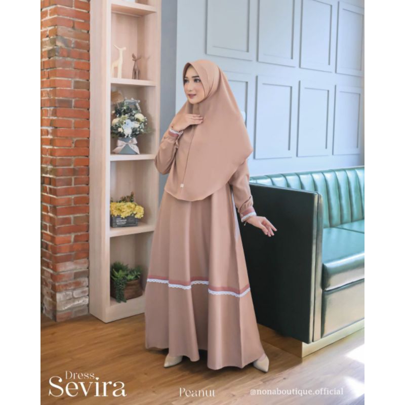 Sevira Dress by Nona Boutique Original Gamis Lebaran 2023