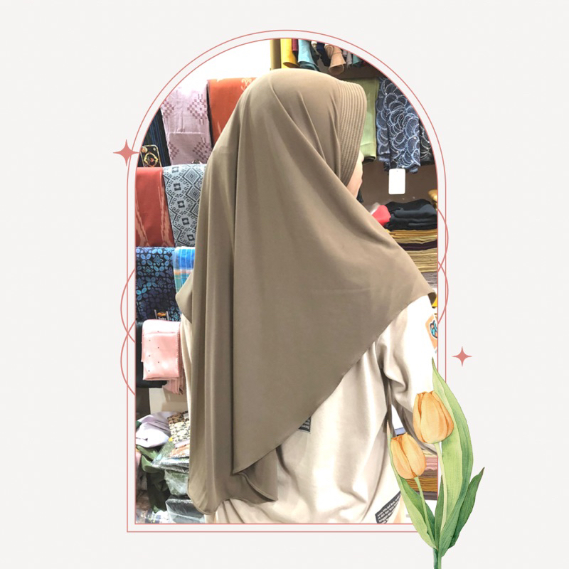 Khimar hijab pingun Stella premium // hijab instant bergo pinguin // hijab olahraga