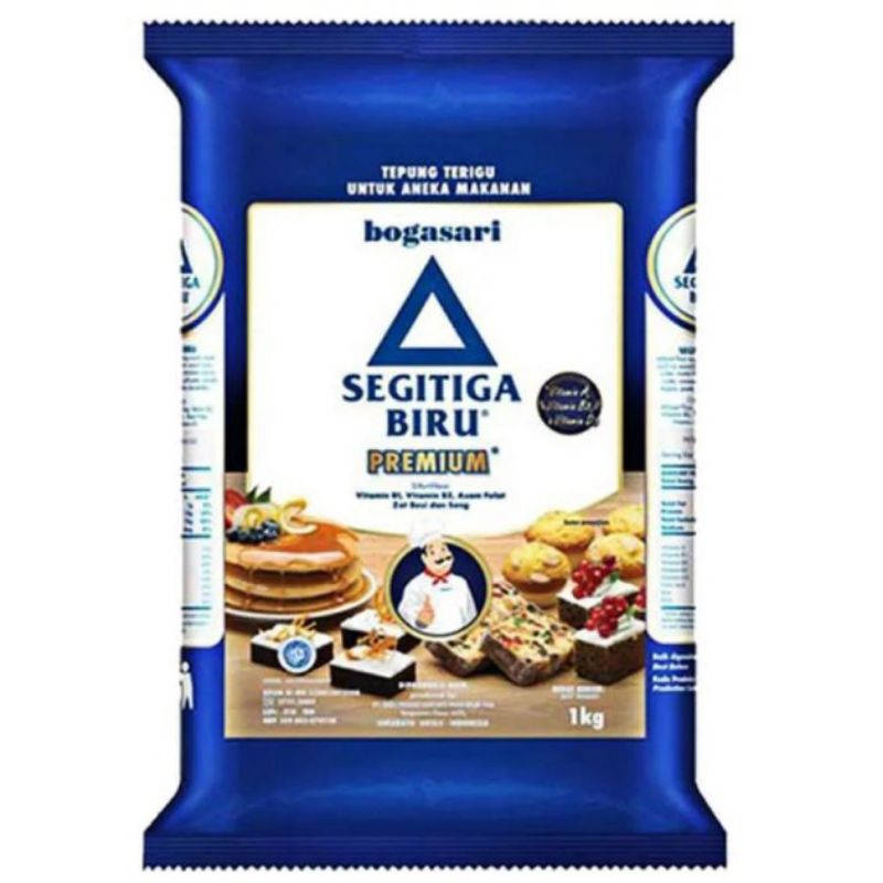 

TEPUNG TERIGU SEGITIGA BIRU PREMIUM 1 KG