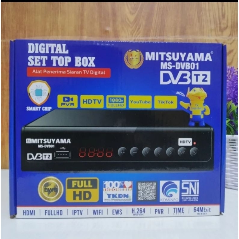 Set Top Box TV Digital DVB T2 ORIGINAL GARANSI 1 Thn