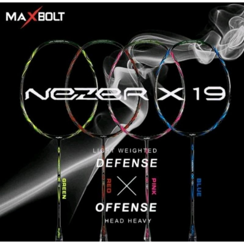 Raket Badminton MaxBolt Nezer 19 30lbs 100% Original