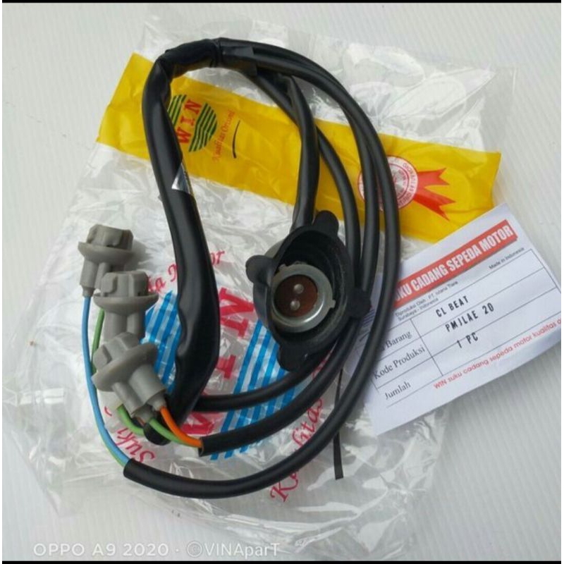 fiting pitting lampu beat karbu kabel lampu depan beat soket lampu depan honda beat karbu kvy
