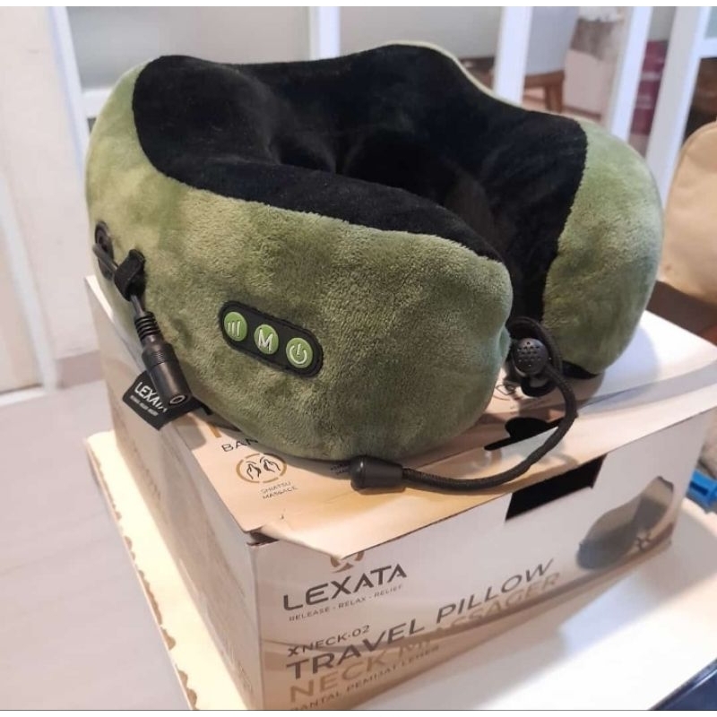 preloved lexata travel pillow neck massager - bantal pemijat leher