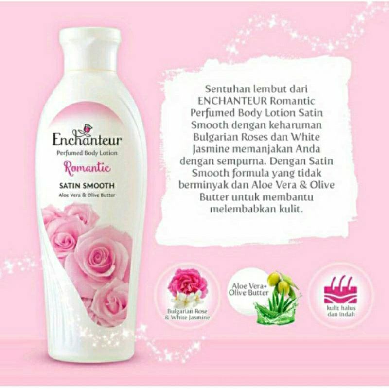 Enchanteur Parfumed Body Lotion Satin Smooth 100ml | 200ml