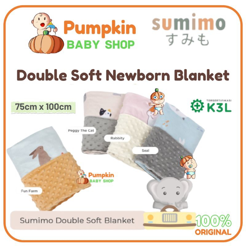 SUMIMO Double Soft Newborn Blanket