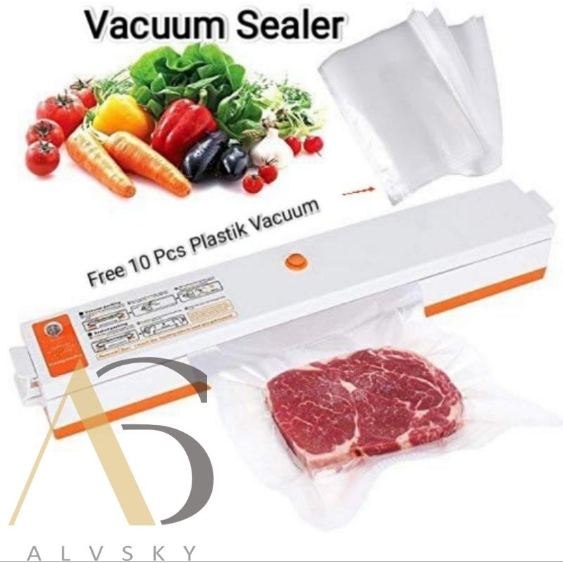 VACUM SEALER / VACUUM SEALER / VAKUM SEALER MAKANAN FOOD / ALAT PRESS PLASTIK