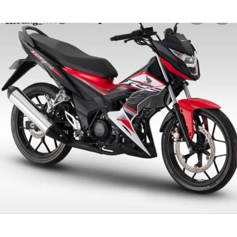 striping lis sticker motor standar honda Sonic rs 150R 2019 hitam merah terlaris berkualitas stripin