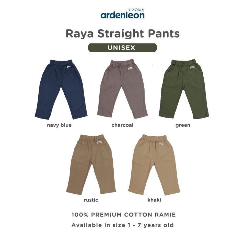 Ardenleon Raya Straight Pants 2023 / Celana Anak / Celana Cowok