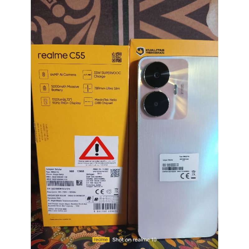 REALME C55 NFC. 6/128  90Hz. 64 MP AI Camera  Second Fullset