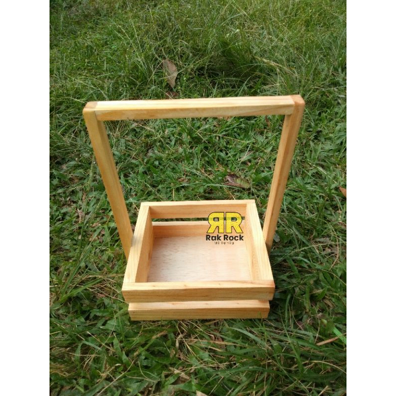Wooden Storage 25x15x9 Keranjang Parcel Keranjang Buah Keranjang Sayur Gift Box Hampers Kotak Kayu