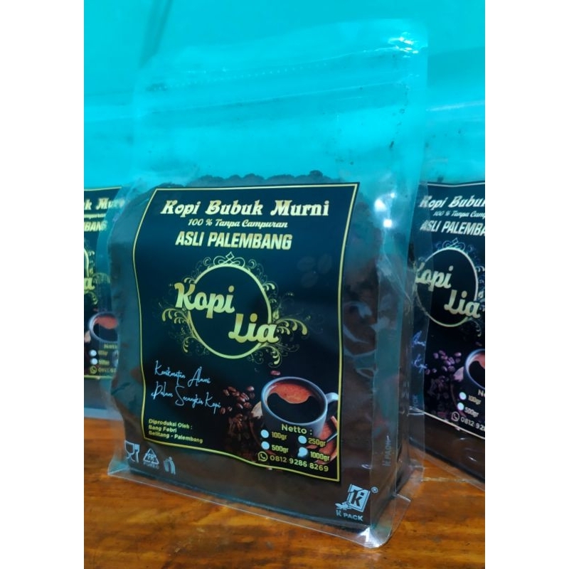 

Kopi Bubuk Asli Palembang Murni 100% Ukuran 250gr / Kopi Bubuk Asli Tanpa Campuran / Kopi Bubuk Giling / Kopi Bubuk Robusta Palembang