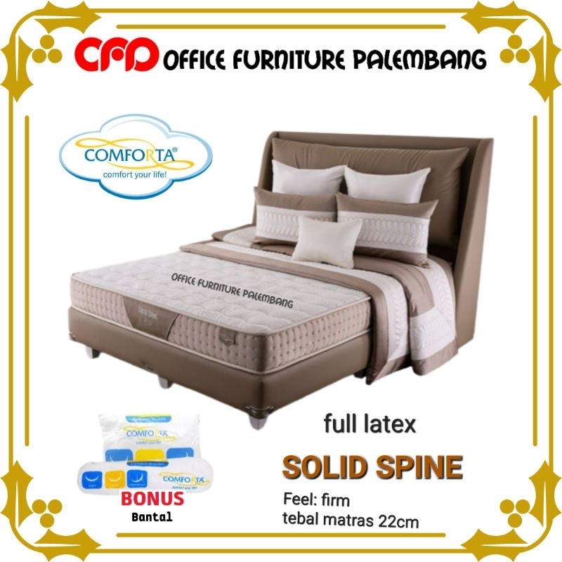 matras full latex comforta solid spine springbed kasur latex firm