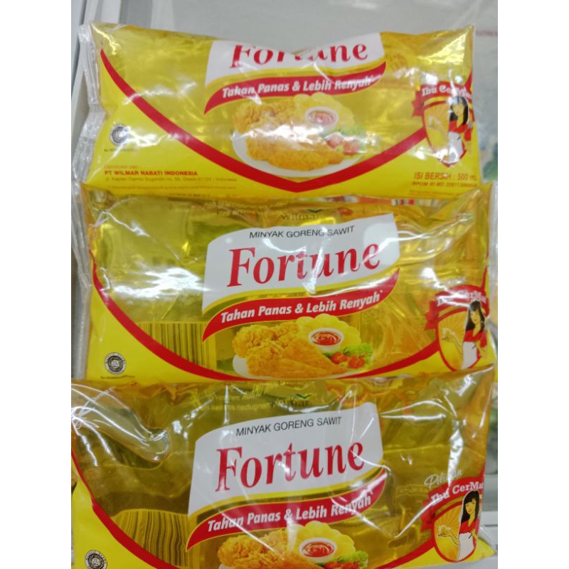 

Minyak Fortune Pillowpack 500ml (Setengah Liter)