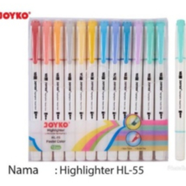 

Ay00! HL55 Highlighter Stabilo PANJANG Joyko 12 Warna