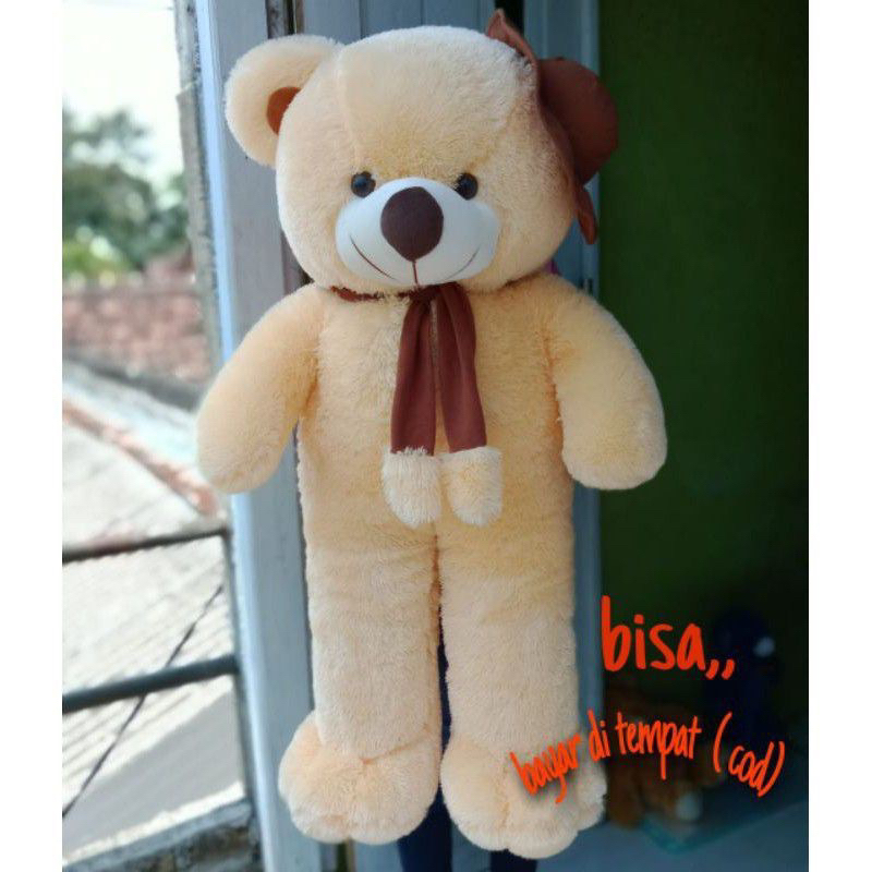 Boneka Teddy Bear Beruang Varian Topi Syal Label SNI