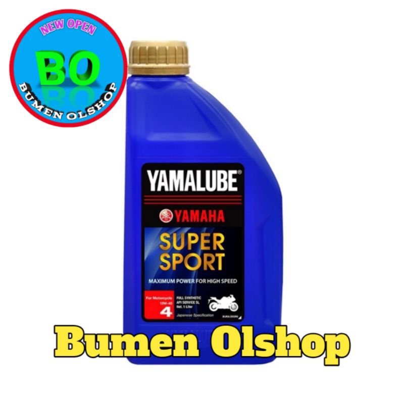 Yamalube Super Sport 10W-40 1 L - Oli mesin motor 4 Tak Sport Original