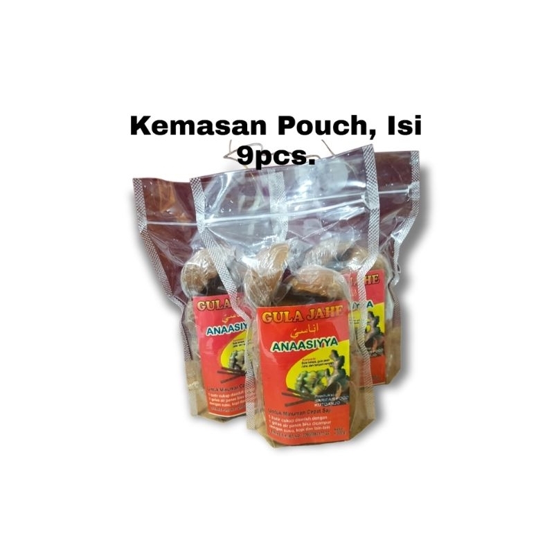 

GULA JAHE ANAASIYYA KEMASAN POUCH ISI 9PCS.