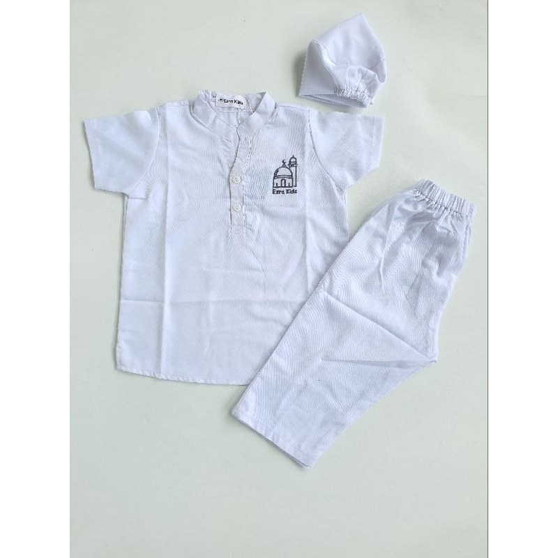 Baju Muslim Setelan Koko Peci Anak Laki Laki - Noah Series Ezra Kids