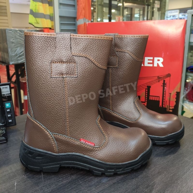 Sepatu Safety Red Parker T-186 Original - Safety Shoes Red Parker T-186 BERKUALITAS