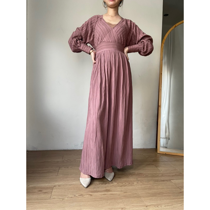 Zéa - Lady - Dress Korea Polos Vintage Crincle Maxi