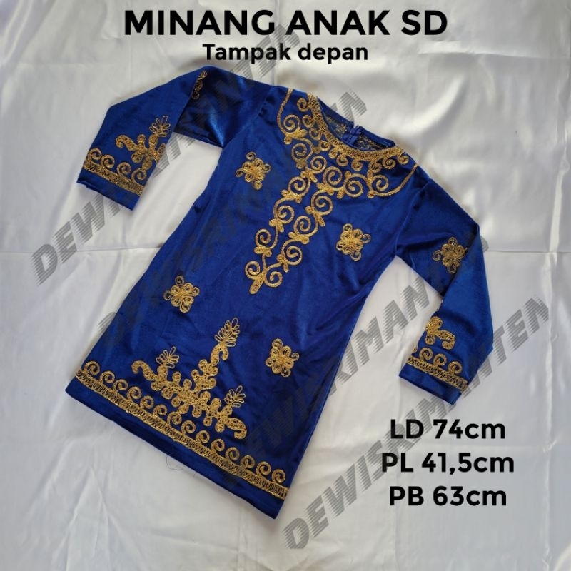 Atasan Baju Adat minang anak sd/kebaya anak