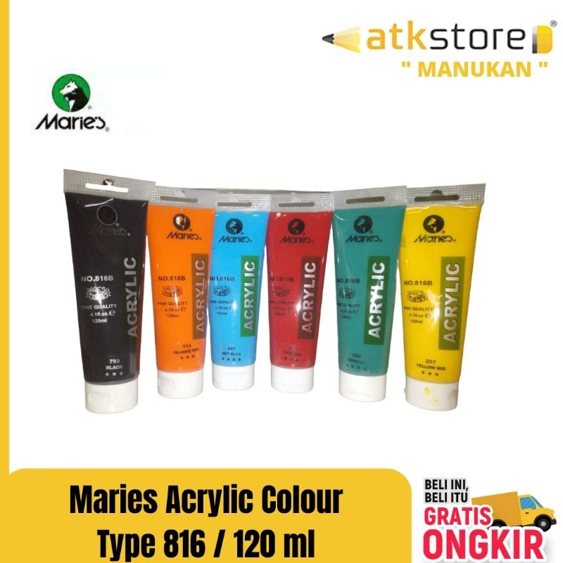 

Maries Acrylic Colour Type 816 / 120 ml || cat akrilik 120 ml maries