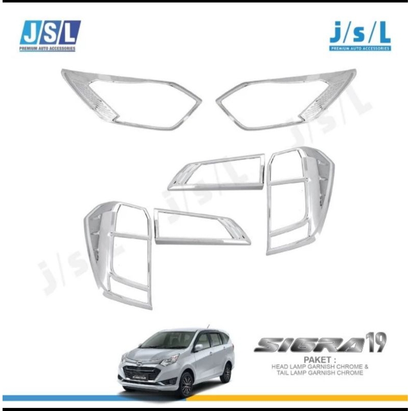 Paket Garnish list lampu Daihatshu Sigra 2019