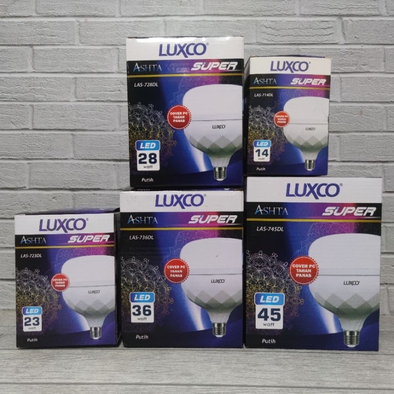 LUXCO ASHTA SUPER LAMPU LED BULB 45W 45 WATT CAHAYA PUTIH