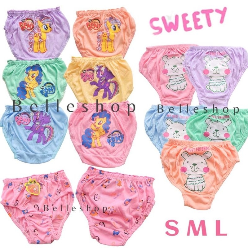 Celana Dalam Anak Perempuan Sweety Import Size S M L