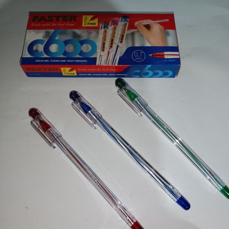 

Pulpen Faster c600/606 ketebalan 0.5mm (1 pak isi 12pcs)