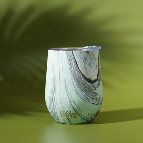 Tosca wood Mug - Beiz Gelas Mug Minum Stainless Steel limited edition 350 ML