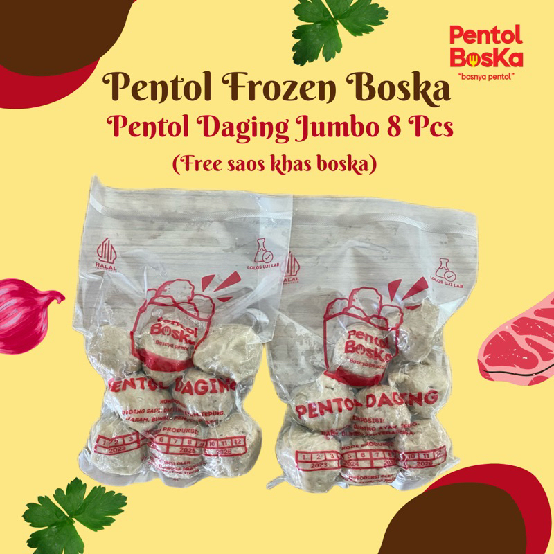 

PENTOL FROZEN BOSKA - Pentol Daging Jumbo - 7 Pcs