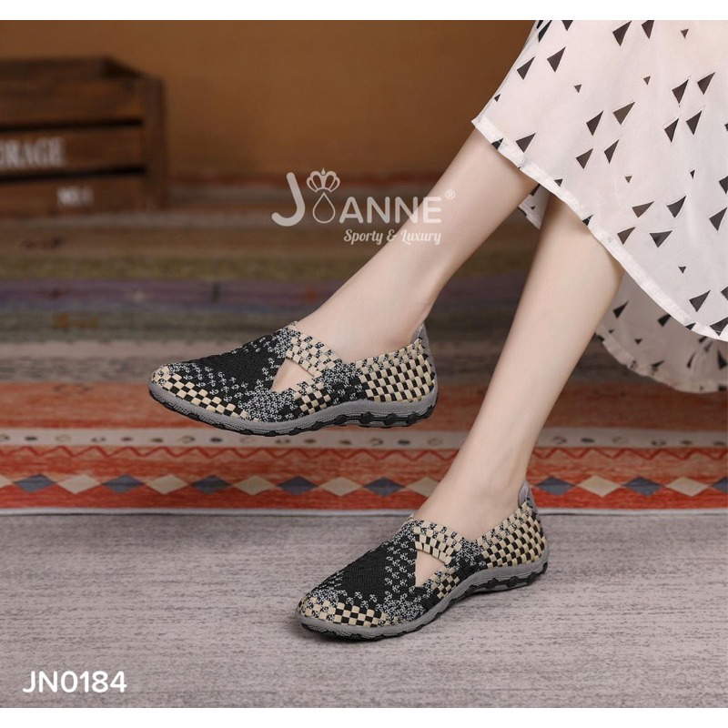 JOANNE Rajut Knit Flats Shoes JN0184 [ORIGINAL BRAND]