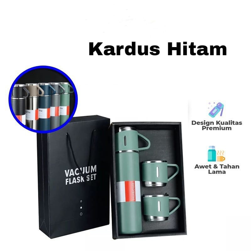 TERMOS VACUUM FLASK SET GIFT HAMPERS 500ML/TERMOS CANGKIR SET