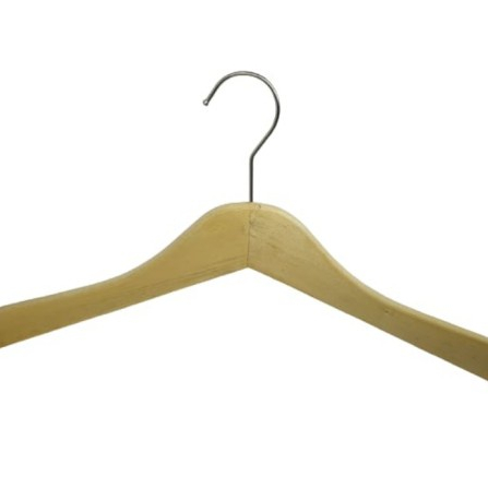 HANGER KAYU / WOOD HANGER DEWASA WARNA NATURAL