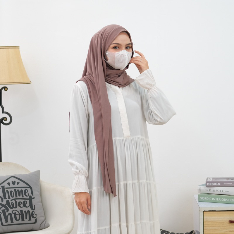 pashmina kaos rayon iner ninja 3in 1