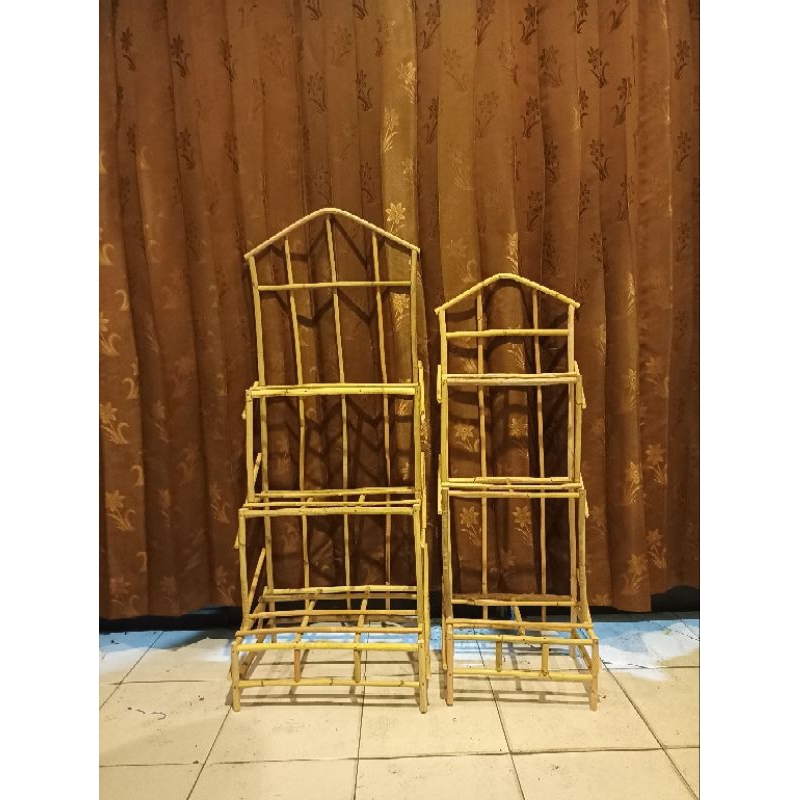 keranjang rotan keranjang parcel jumbo kotak 3 susun 33x43x115