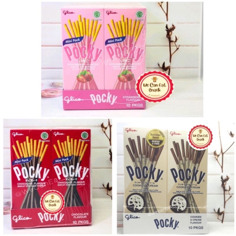 

Pocky Glico 21gr Strawberry & Coklat (1 Pack isi 10)